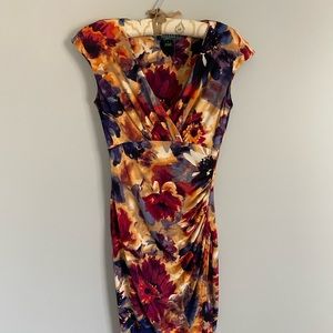 Ralph Lauren floral stretch dress size 0. New with tags.